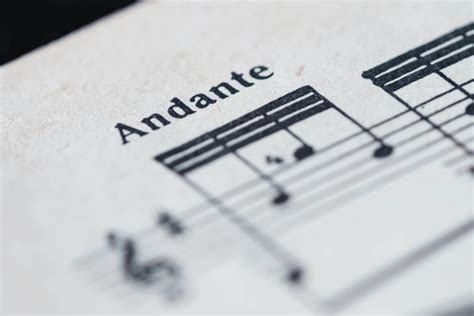 andante meaning music is like the gentle flow of a river