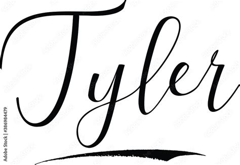 how to write tyler in cursive